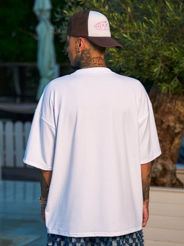 Tricou alb pocket jeans NBN - Img 3