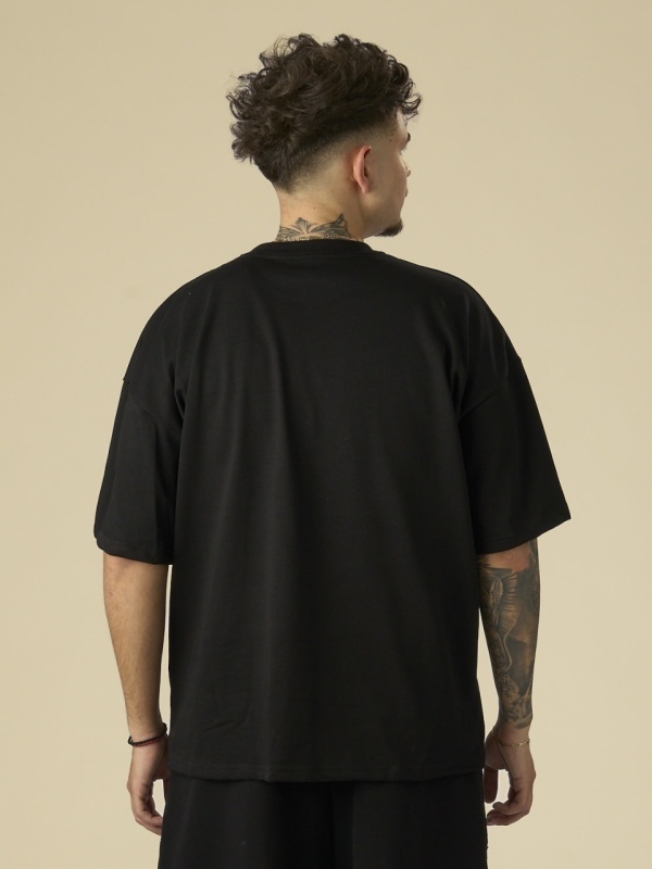 Tricou negru Young white puff - Img 4
