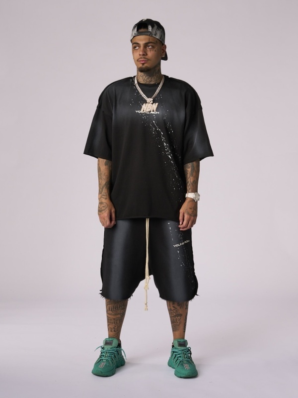 Tricou negru YR splash/paint - Img 2