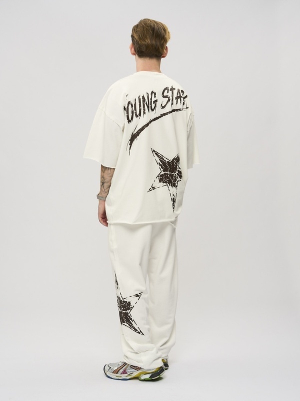 Tricou off-white star - Img 6