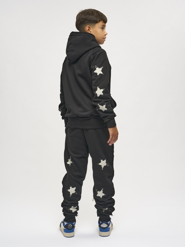 Hanorac negru zipp star - Img 3