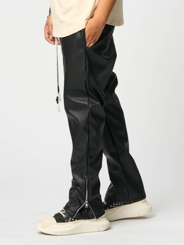 Pantalon eco leather lace white YRW - Img 2