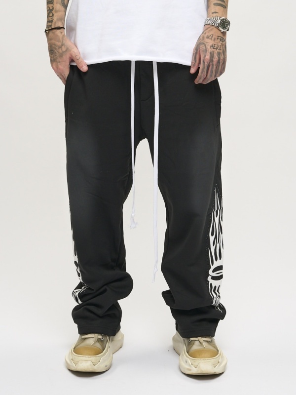 Pantalon negru flame shine - Img 3