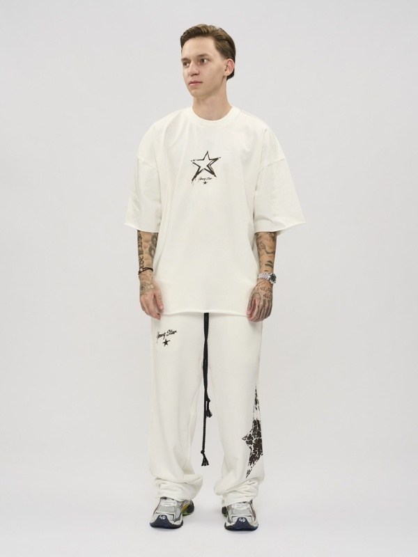 Tricou off-white star - Img 3
