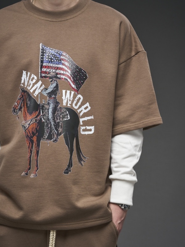 Bluza maro dublata horse USA - Img 5
