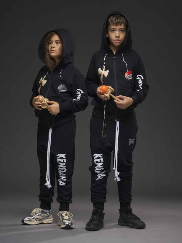 Hanorac negru zipp kendama neagra - Img 6