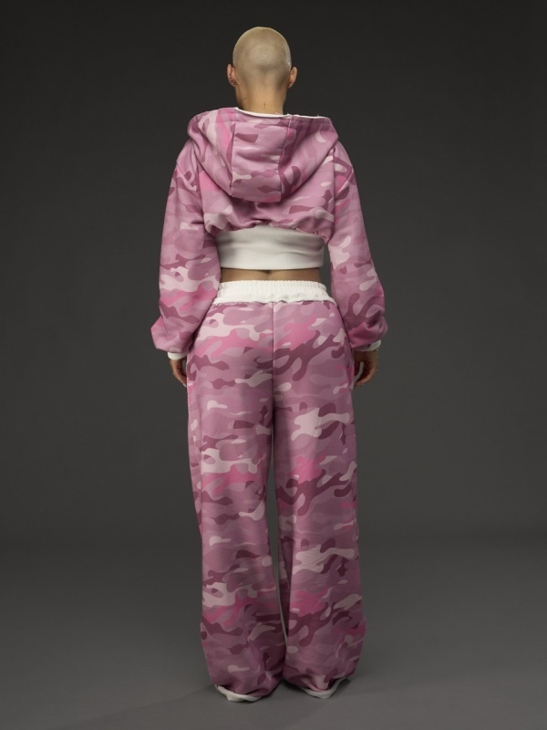 Hanorac zipp camo roz - Img 4