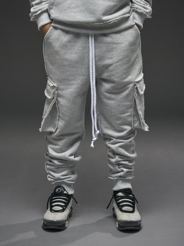 Pantalon gri cargo jr. print YR - Img 2