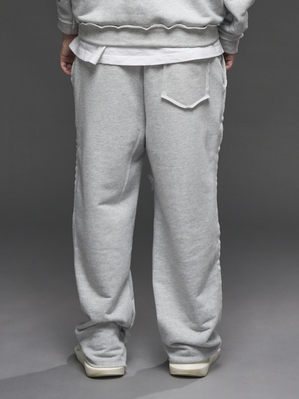 Pantalon gri vopsit print YR - Img 4