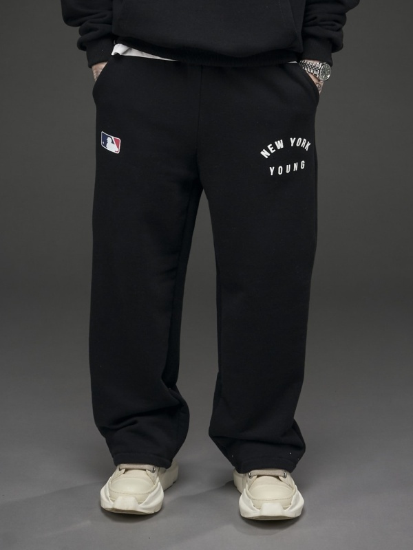 Pantalon negru/unt NY - Img 2