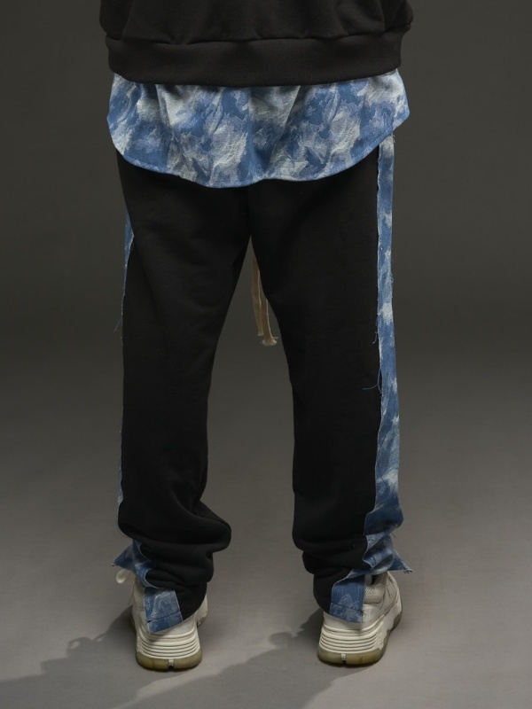 Pantalon negru/jeans ciel YR - Img 4