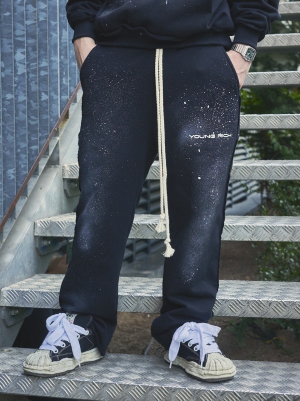 Pantalon negru YR vopsit - Img 2