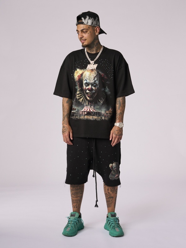 Tricou negru Clown shine - Img 3