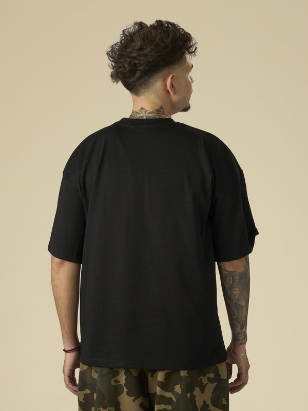 Tricou negru puff yellow hair - Img 5