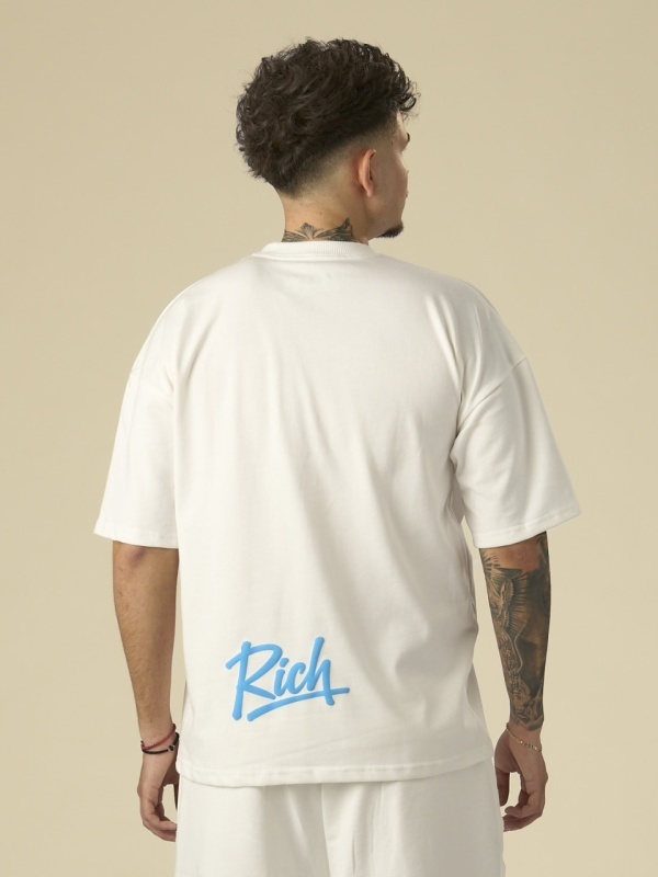 Tricou unt Young Rich blue puff - Img 2