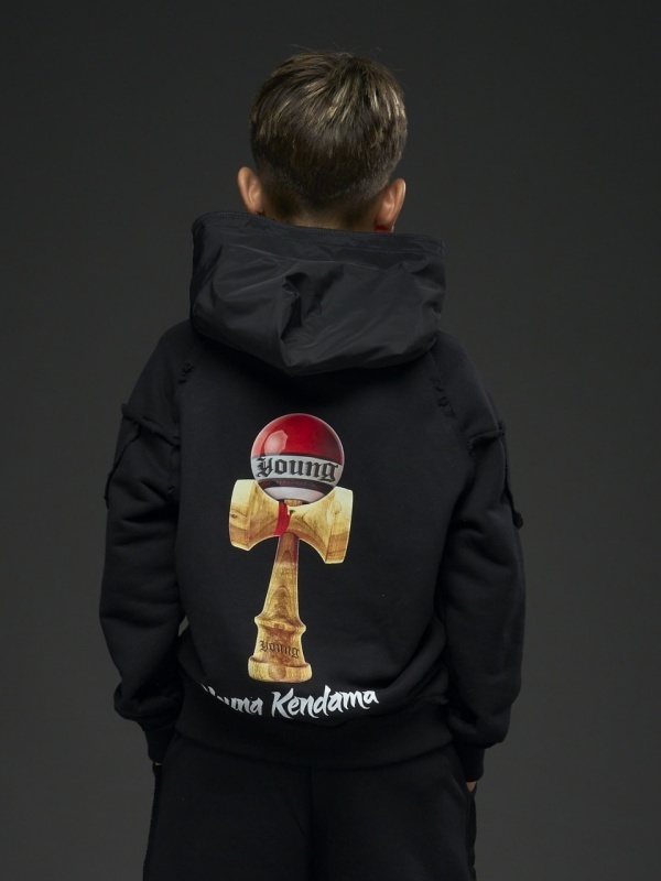 Hanorac negru kendama fas negru - Img 2
