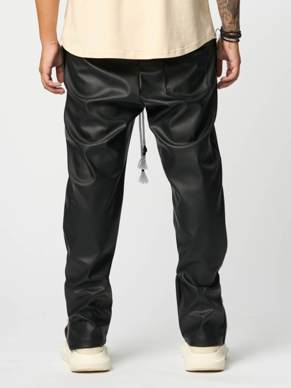 Pantalon eco leather lace white YRW - Img 4