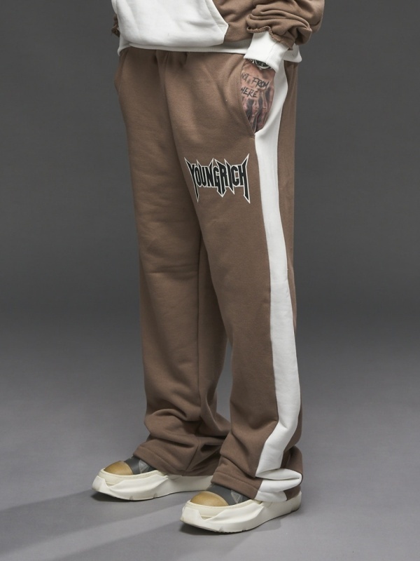 Pantalon maro duo print YR - Img 5
