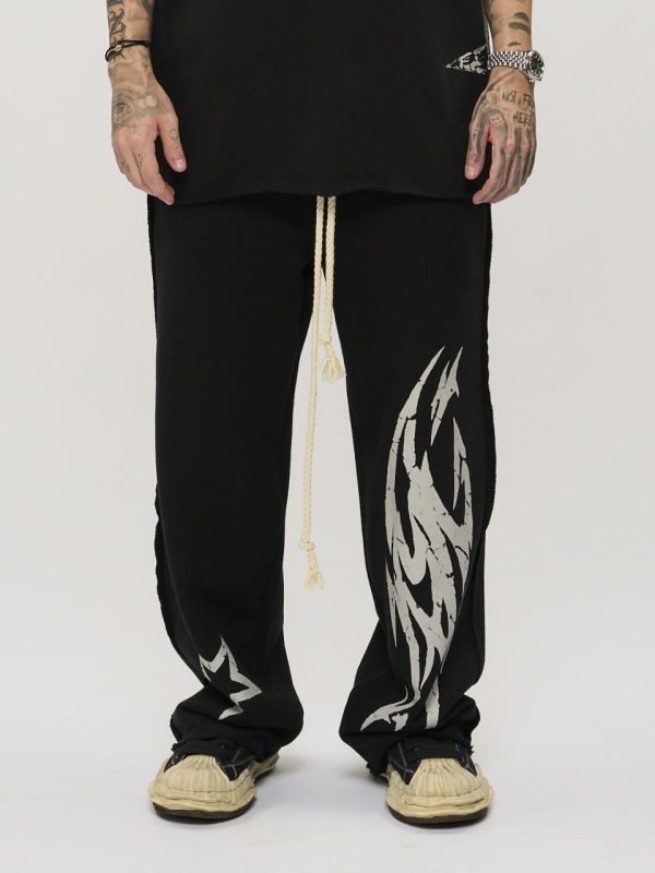 Pantalon negru star flame - Img 2