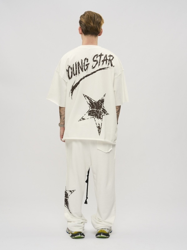 Tricou off-white star - Img 4