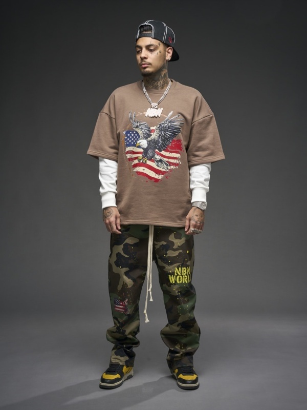 Bluza maro dublata eagle USA - Img 2