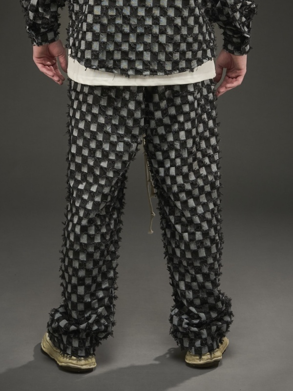 Compleu zipp jeans negru square - Img 7