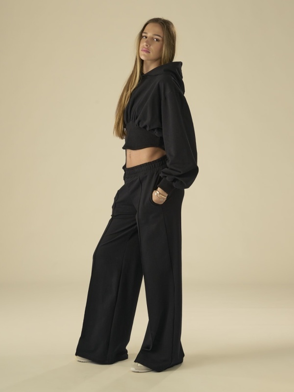 Hanorac negru fitted - Img 3