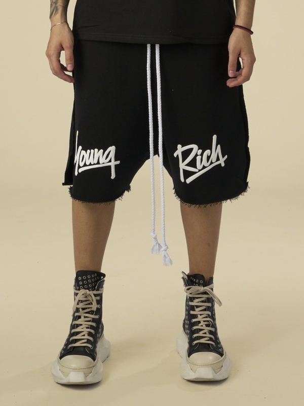 Sort negru Young Rich white puff - Img 2
