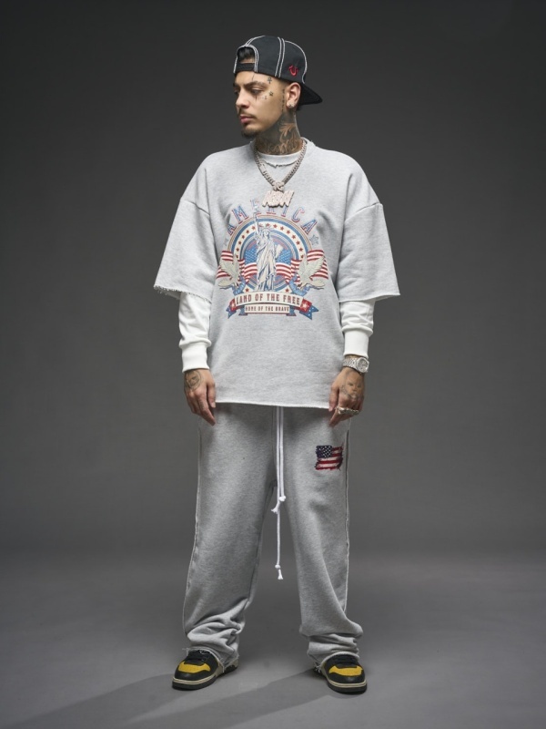 Bluza gri dublata liberty USA - Img 2