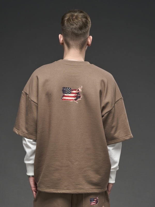 Bluza maro dublata horse USA - Img 3
