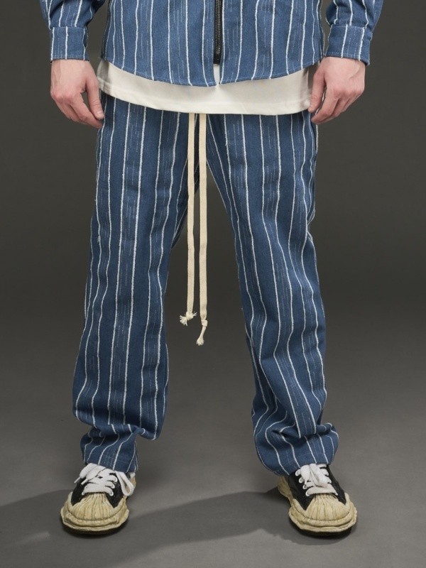Compleu zipp jeans blue ribbed - Img 3