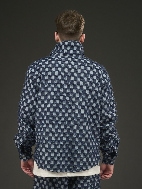 Compleu zipp jeans blue square - Img 6