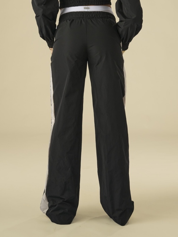 Pantalon negru/bej windbreaker - Img 5