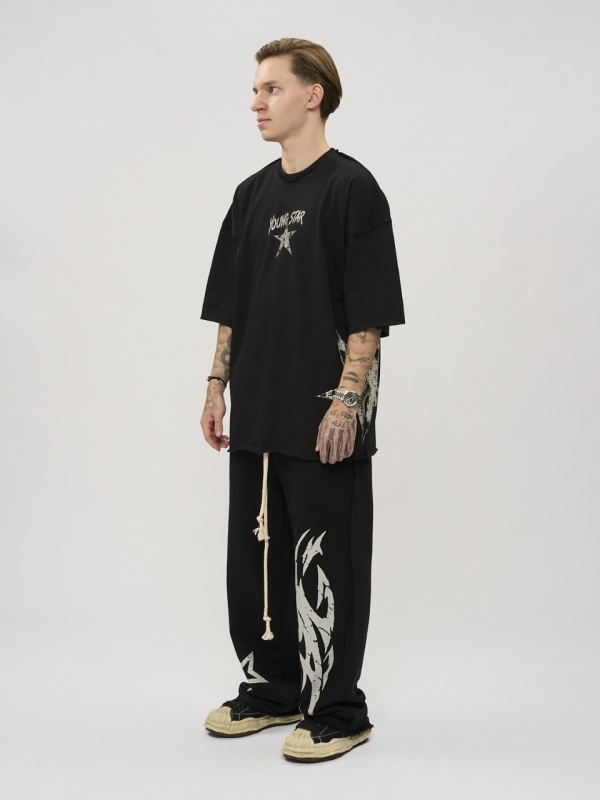 Pantalon negru star flame - Img 5