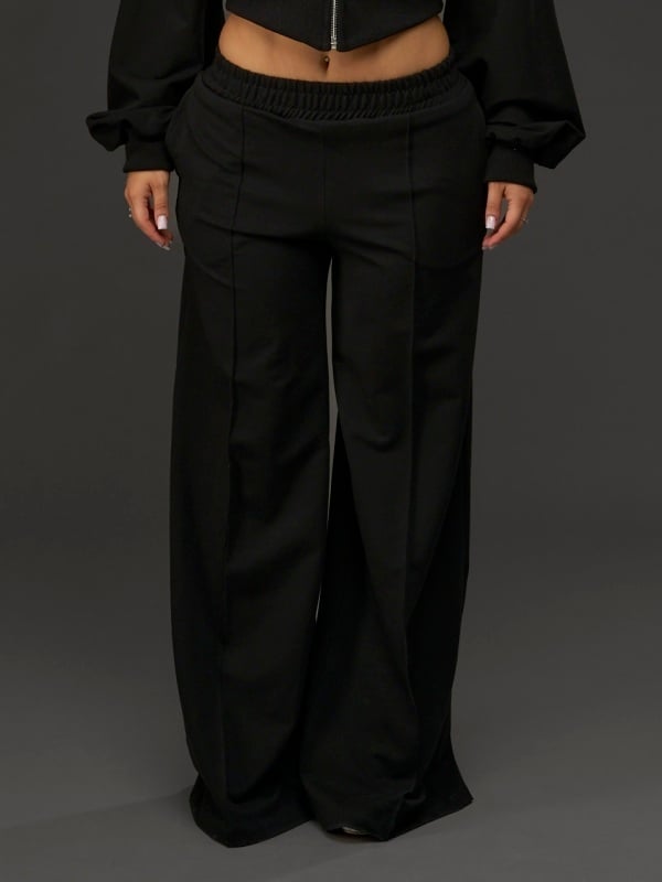Pantalon negru wide - Img 2