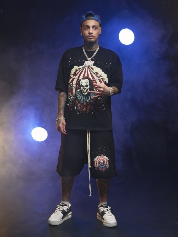 Tricou negru Clown Drip shine - Img 8