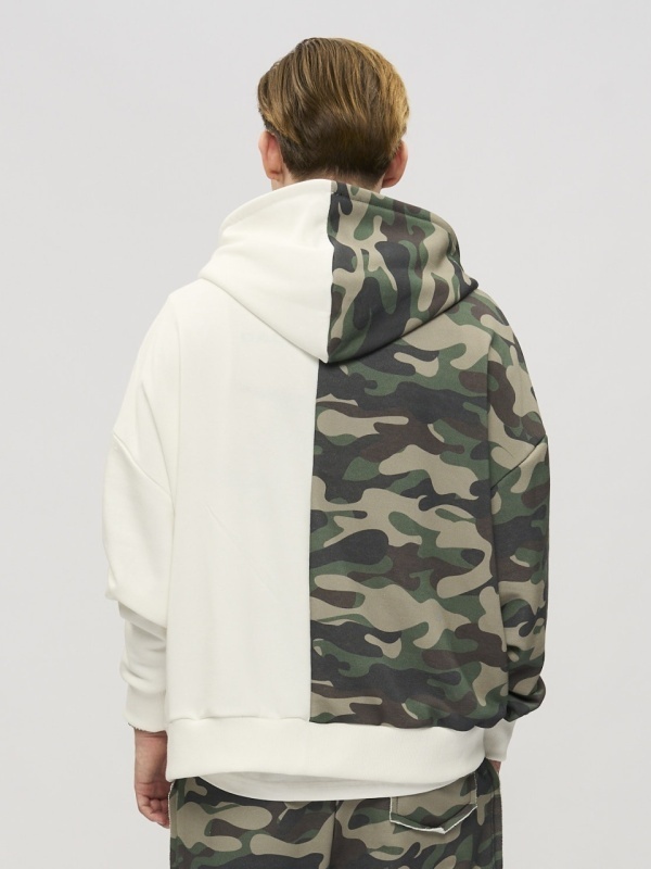 Hanorac duo zipp camo/off-white star - Img 8