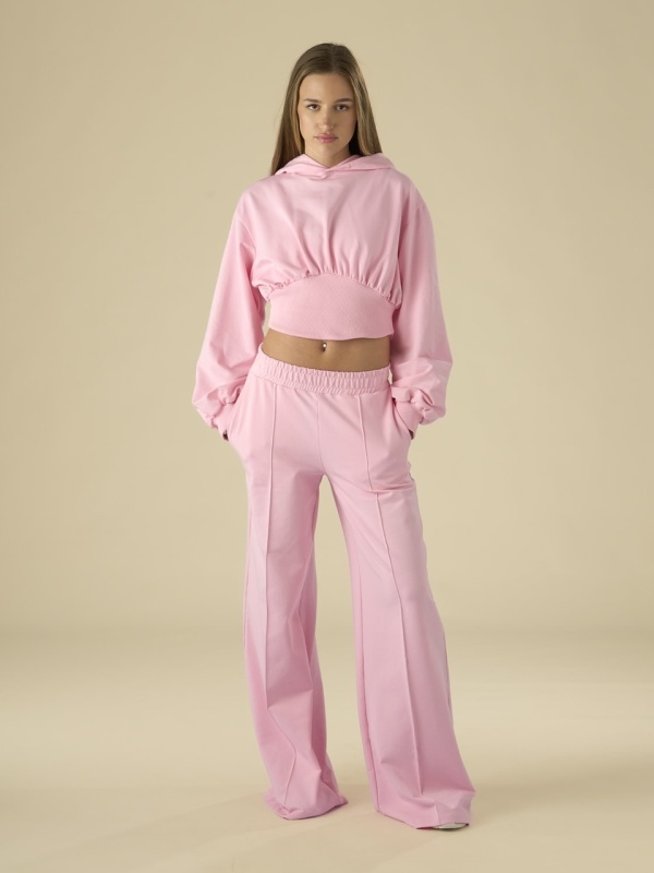 Hanorac roz fitted - Img 2
