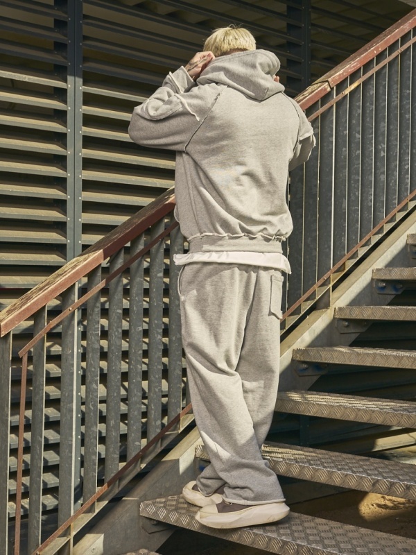 Pantalon gri raw pocket - Img 3