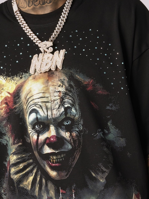 Tricou negru Clown shine - Img 2