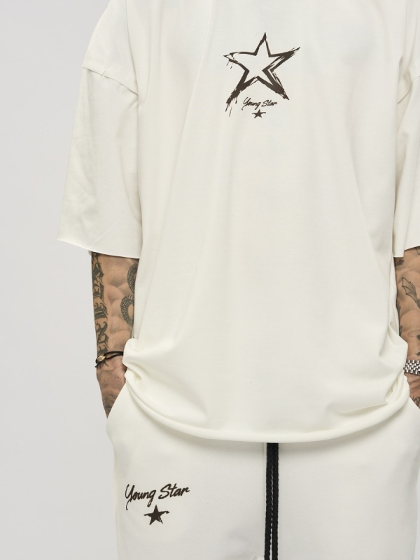 Tricou off-white star - Img 5