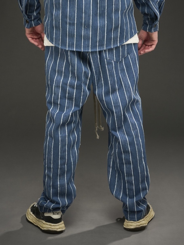 Compleu zipp jeans blue ribbed - Img 7
