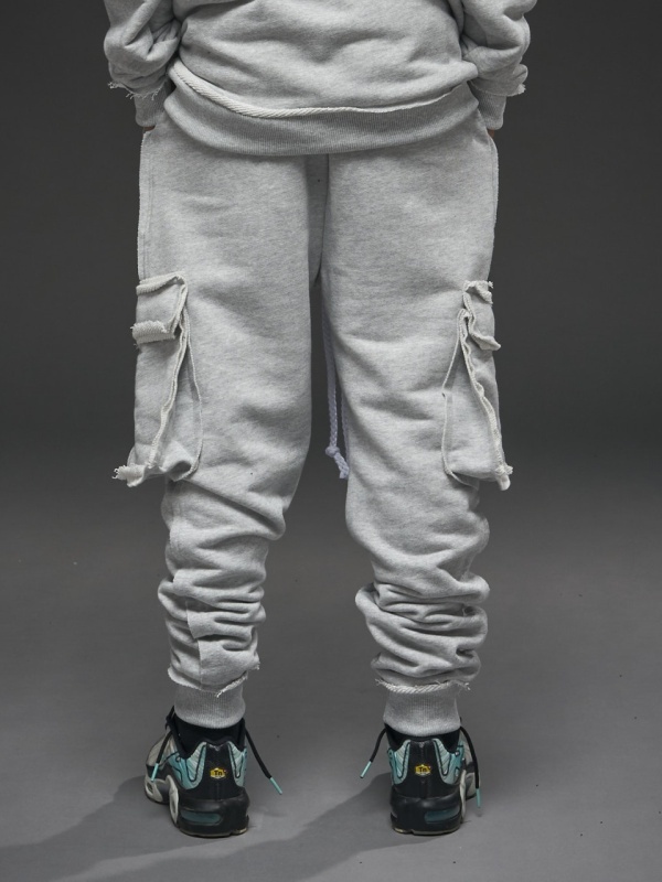Pantalon gri cargo jr. print YR - Img 4