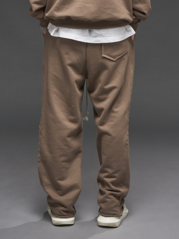 Pantalon maro vopsit print YR - Img 4