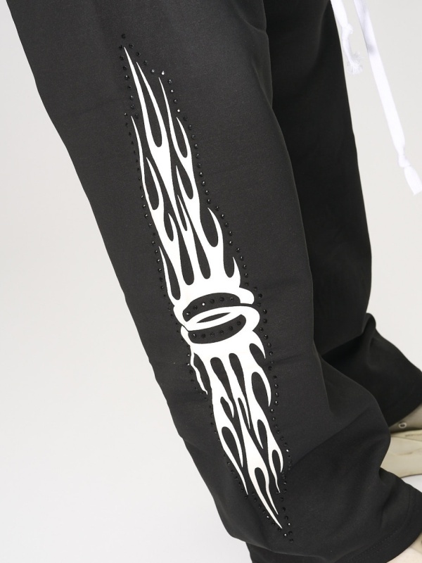 Pantalon negru flame shine - Img 2
