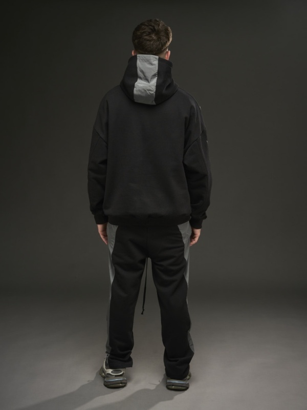 Pantalon negru/gri YR - Img 5