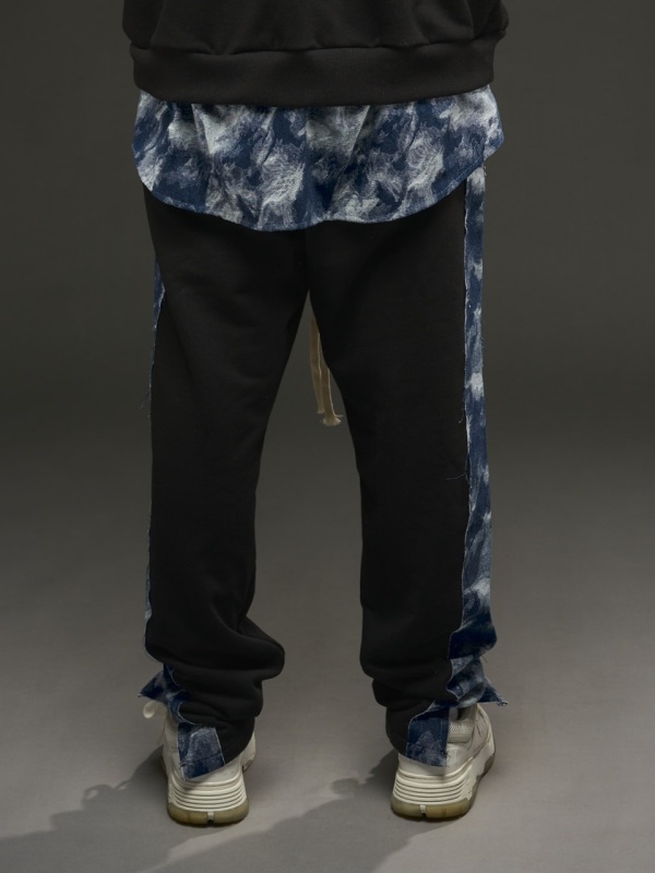 Pantalon negru/jeans bluemarin YR - Img 4