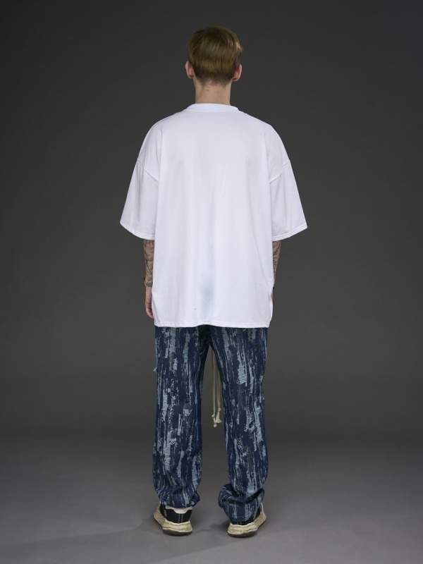 Tricou alb pocket jeans YR - Img 5