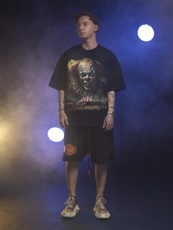 Tricou negru Clown shine - Img 7
