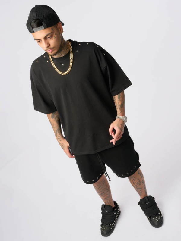 Tricou negru target silver NBN - Img 4